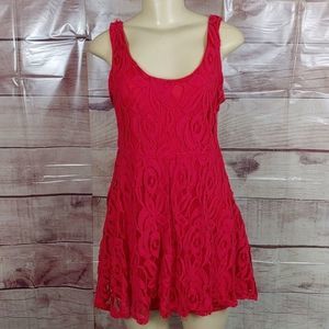 Red Lace Shirt Size Medium